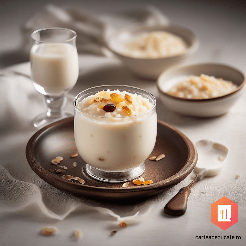 Budincă de orez aromată cu vanilie și lapte