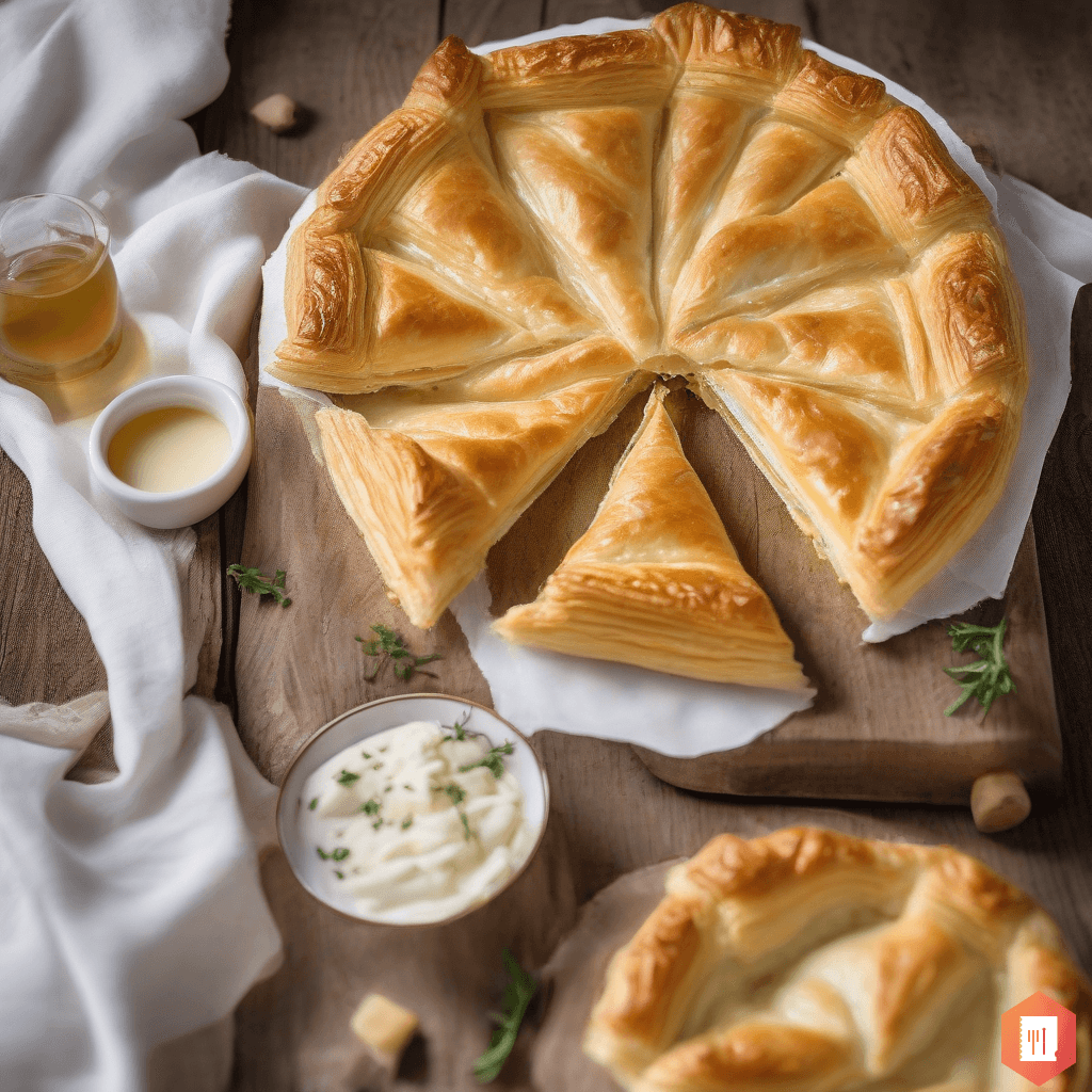 Plăcintă Românească cu Brânză și Foietaj