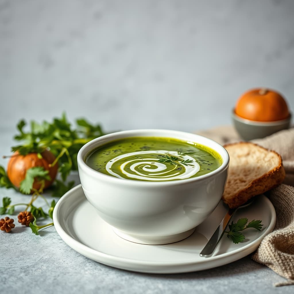 Supă Ungurească de Fasole Verde cu Cârnați Afumați și Smântână